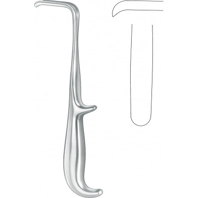 PROSTATE RETRACTOR, YOUNG, SLIM, 22 CM